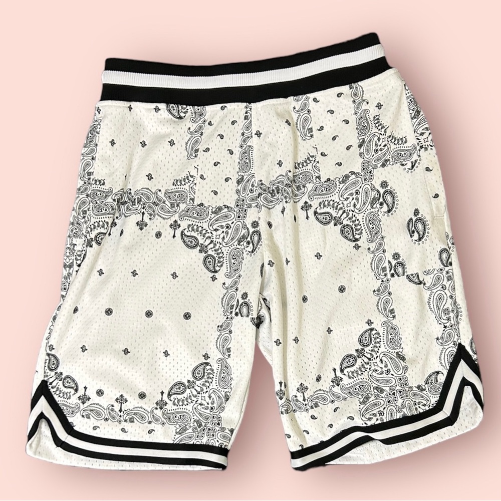 (Retail $45) Men's Champs Sporting Goods White
Shorts (size M)